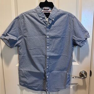 Denim & Flower Light Blue Polka Dot Shirt